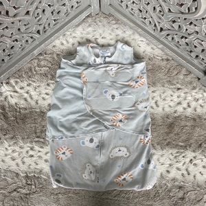 HALO gray sleepsack infant baby gray zoo animal newborn swaddle lightweight